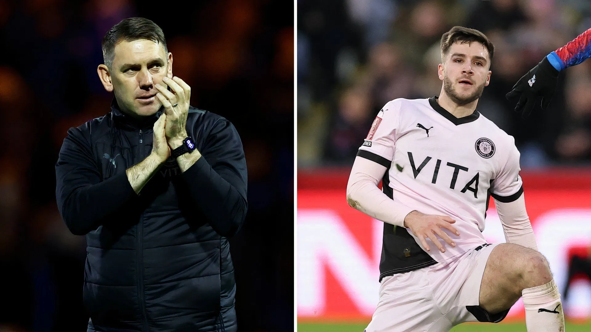 HLV Dave Challinor của Stockport County, người tiếp tục dẫn dắt đội với những bài học kinh nghiệm quý giá từ các trận play-off.