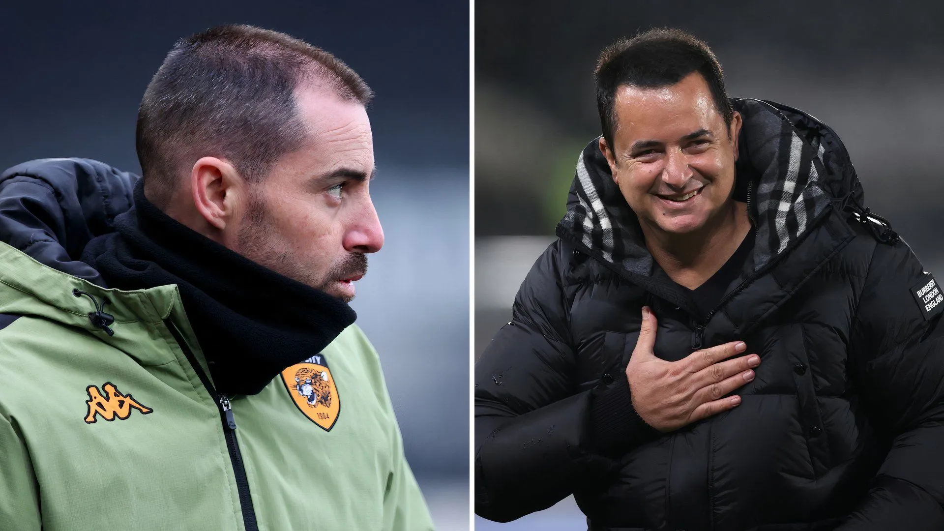 HLV Ruben Selles và chủ tịch Acun Ilicali của Hull City trong một buổi làm việc.