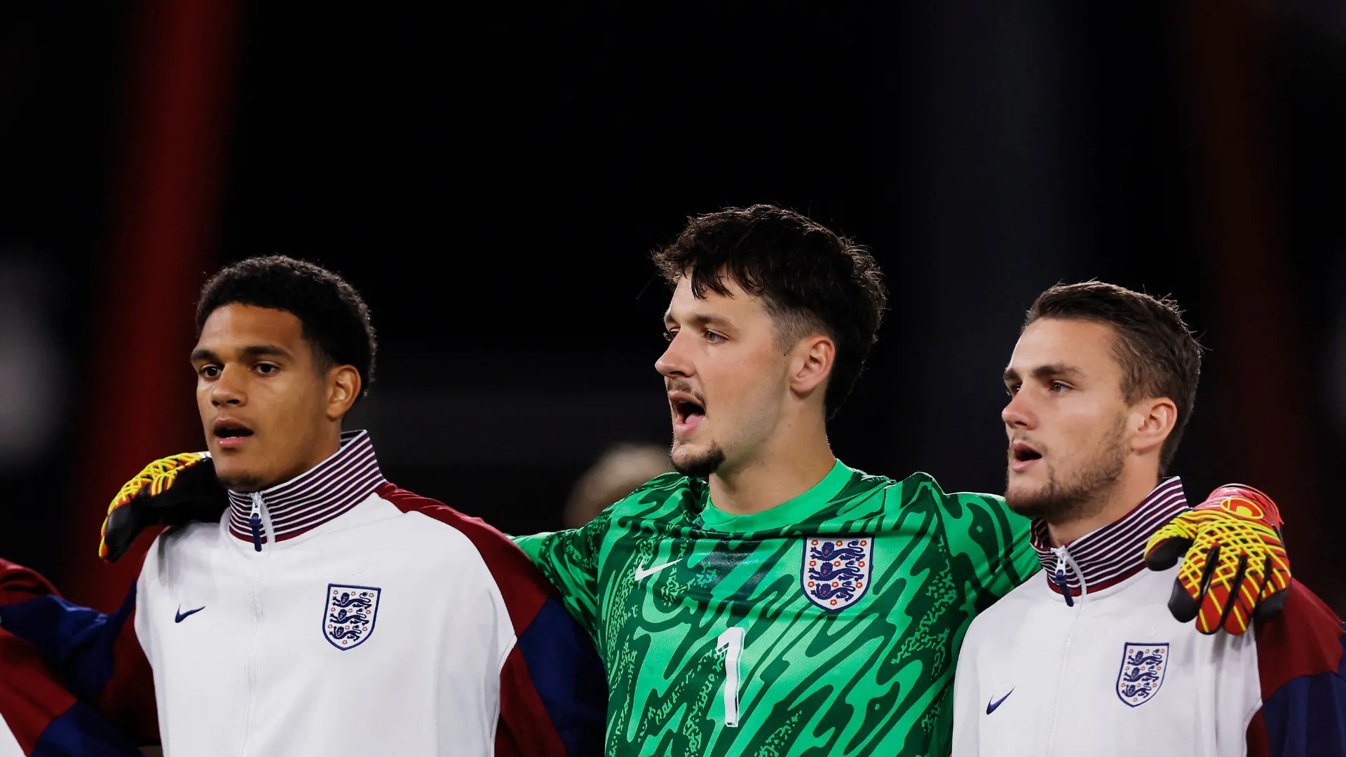 James Trafford on duty for England U21s