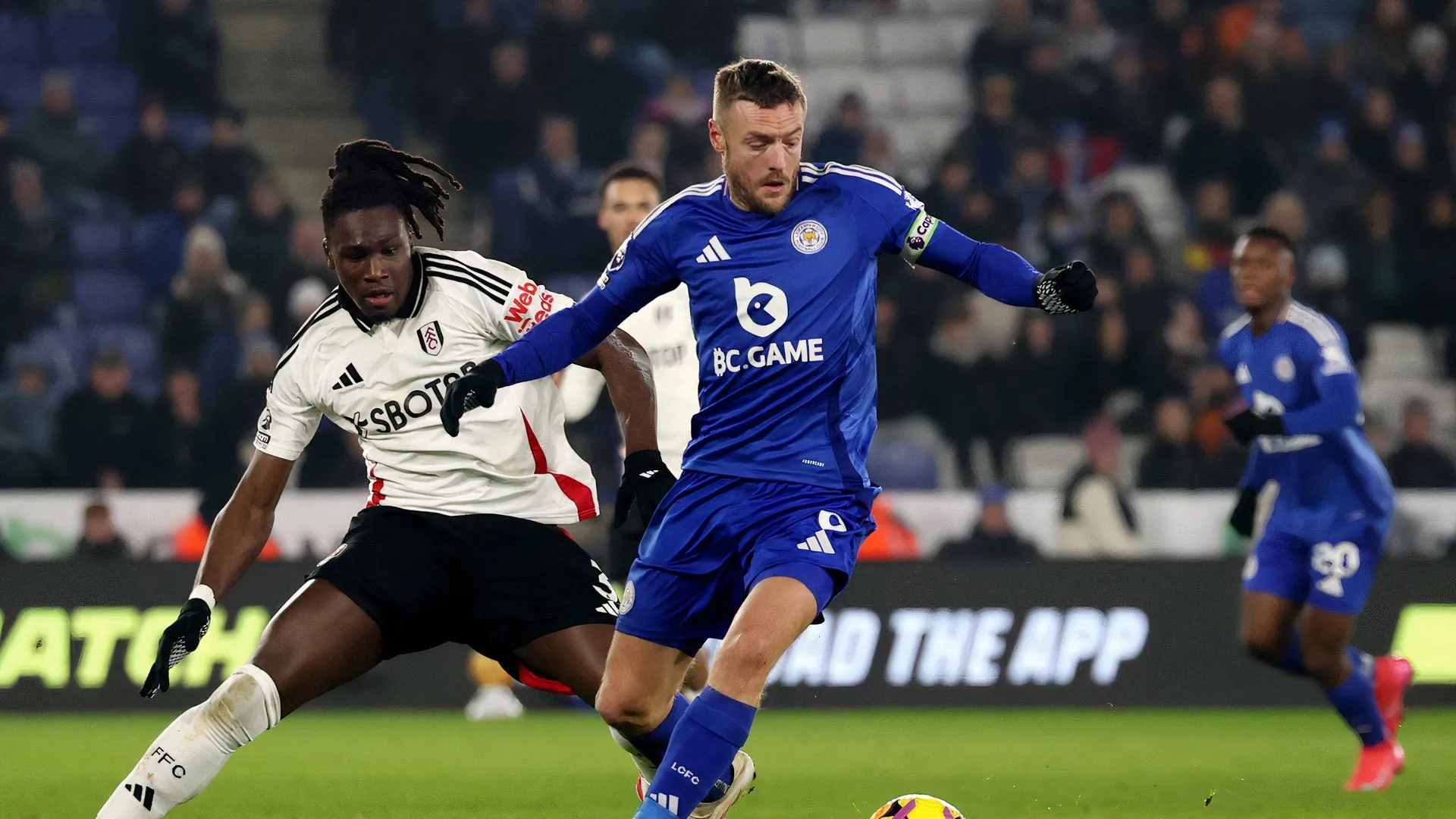Jamie Vardy trong màu áo xanh của Leicester City