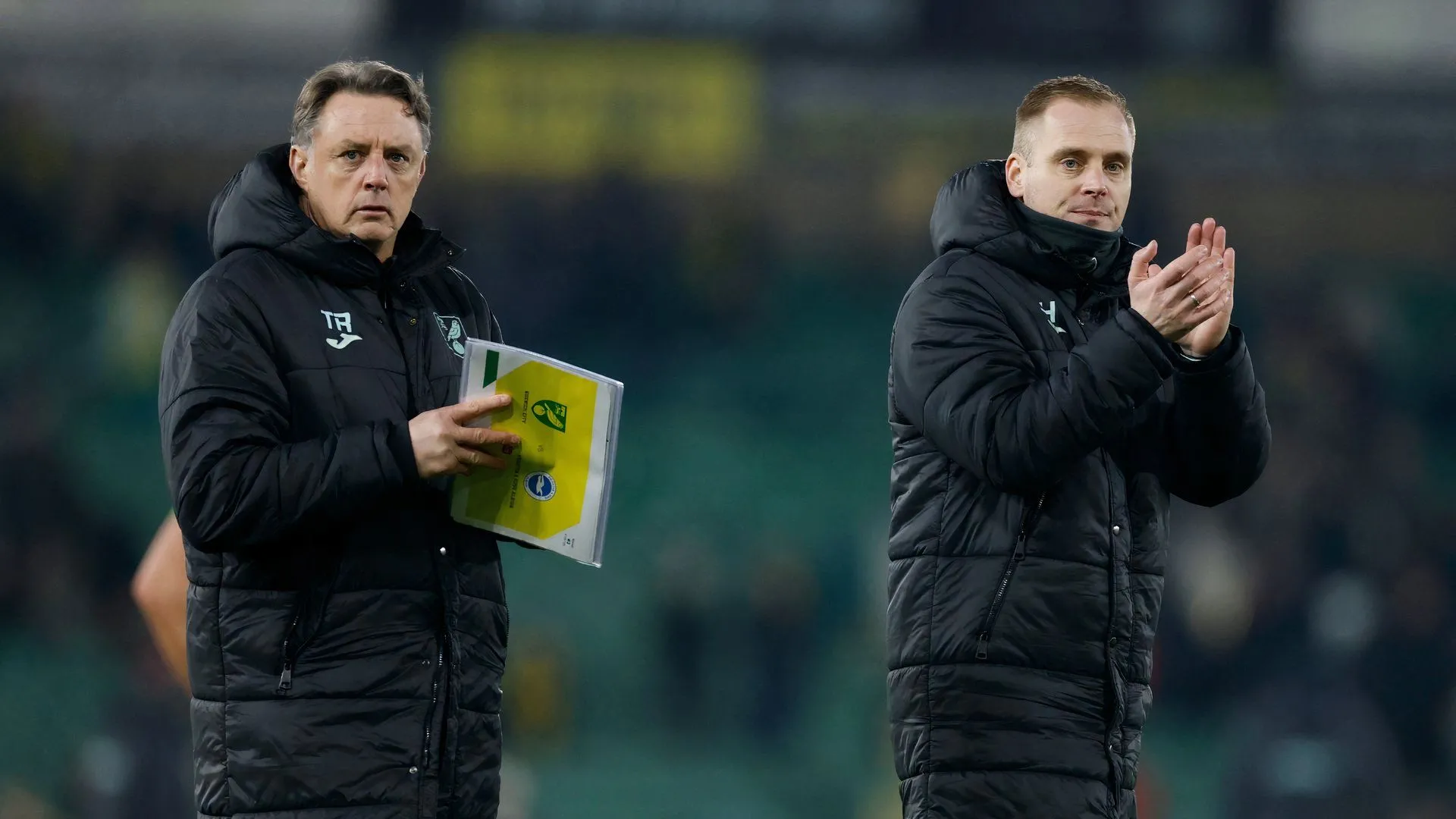 Johannes Hoff Thorup applauds Norwich City