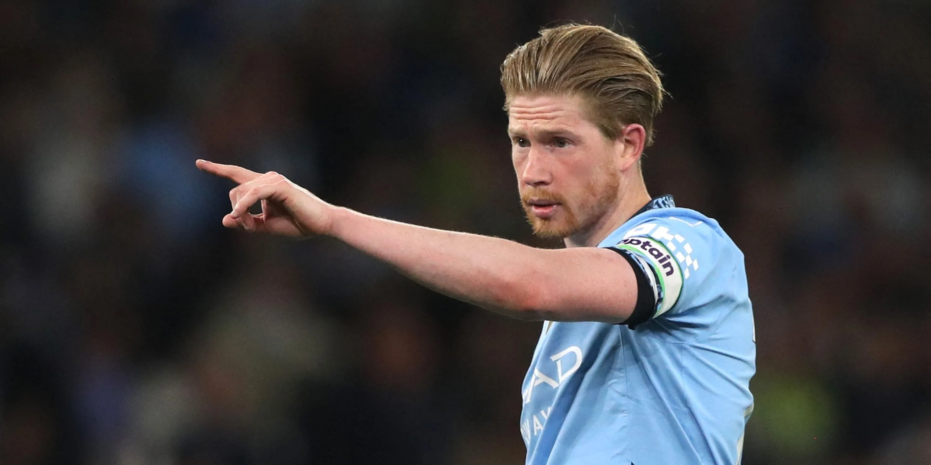 Kevin De Bruyne thể hiện cảm xúc trong màu áo Man City