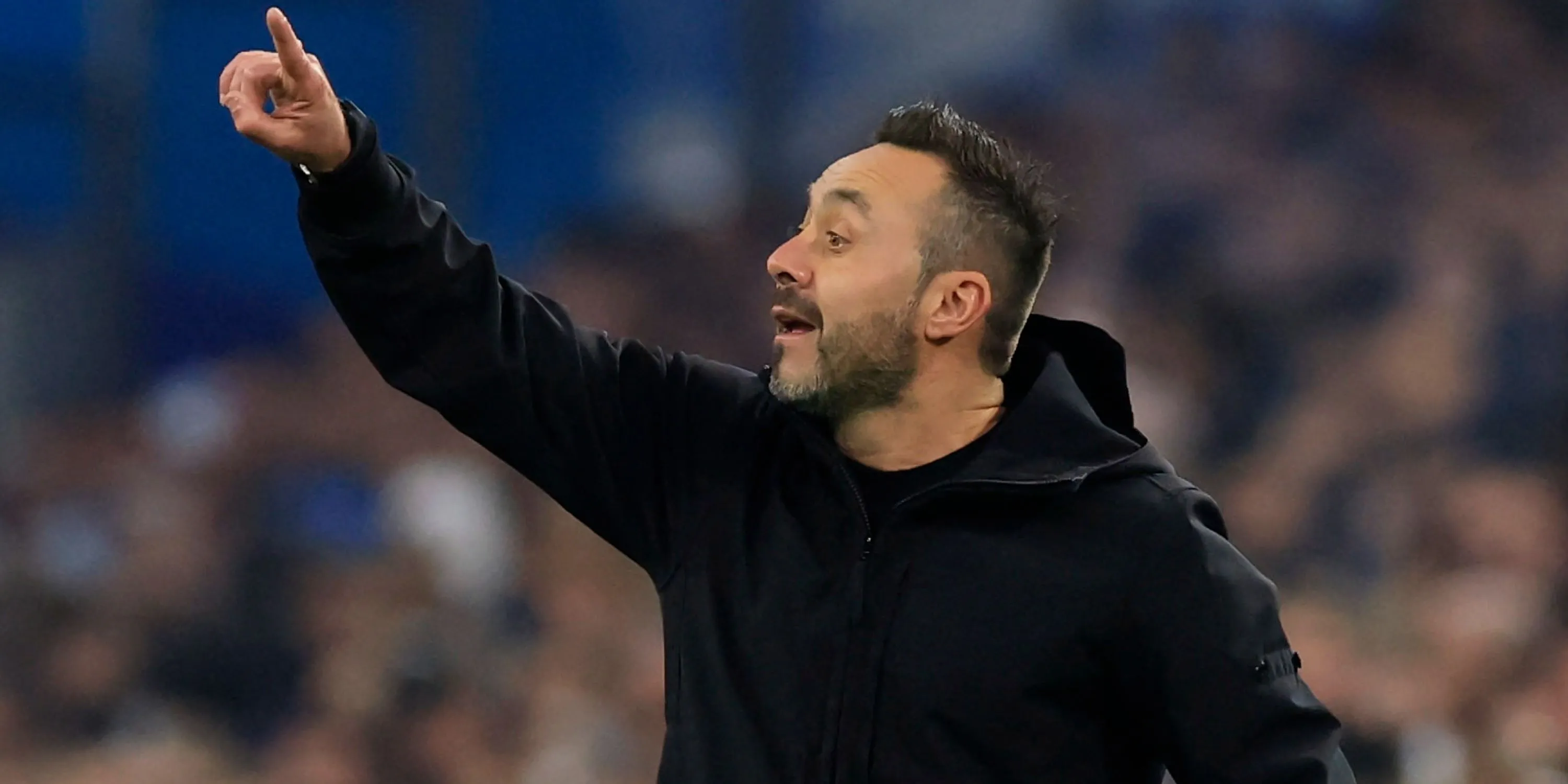 Roberto De Zerbi trong màu áo HLV Marseille tại giải Ligue 1.