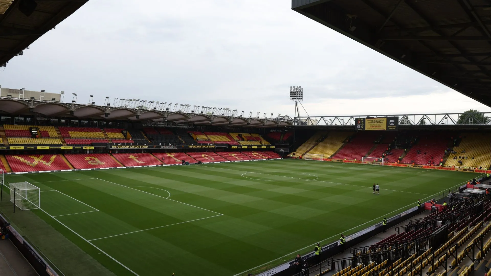 Sân vận động Vicarage Road của Watford, một điểm đến tiềm năng cho Kwame Poku
