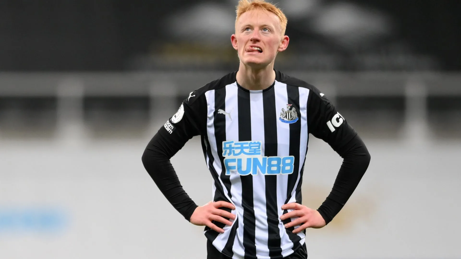 Sean Longstaff trong màu áo Newcastle thi đấu tại Premier League
