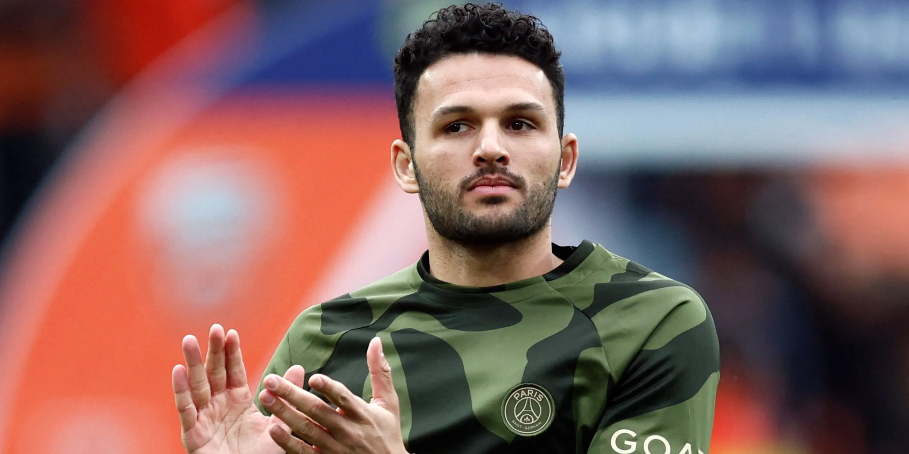 Tiền đạo Goncalo Ramos của PSG ăn mừng bàn thắng trong một trận đấu