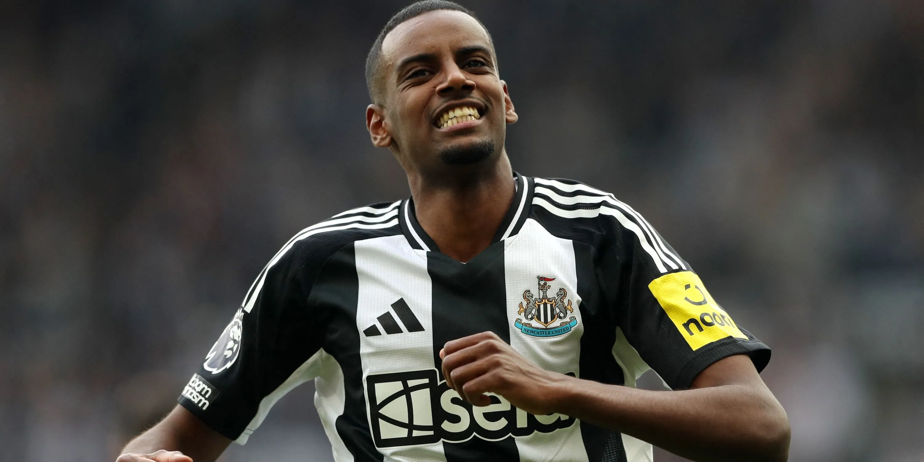 Tiền đạo Alexander Isak ăn mừng bàn thắng trong màu áo Newcastle United tại Premier League, mục tiêu chuyển nhượng hàng đầu của Liverpool.