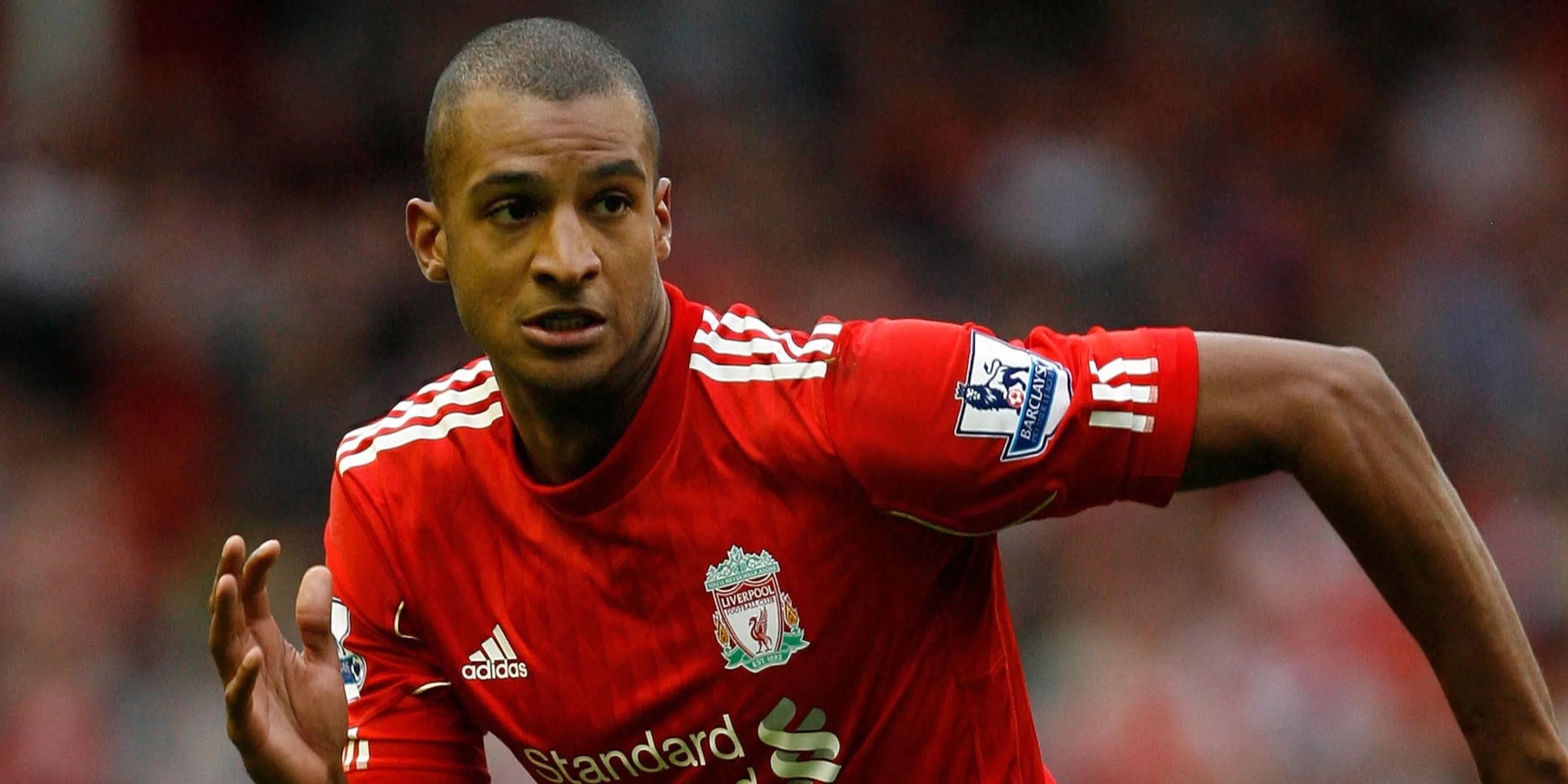 Tiền đạo David Ngog trong màu áo Liverpool, một tài năng chưa bao giờ tỏa sáng đúng kỳ vọng.
