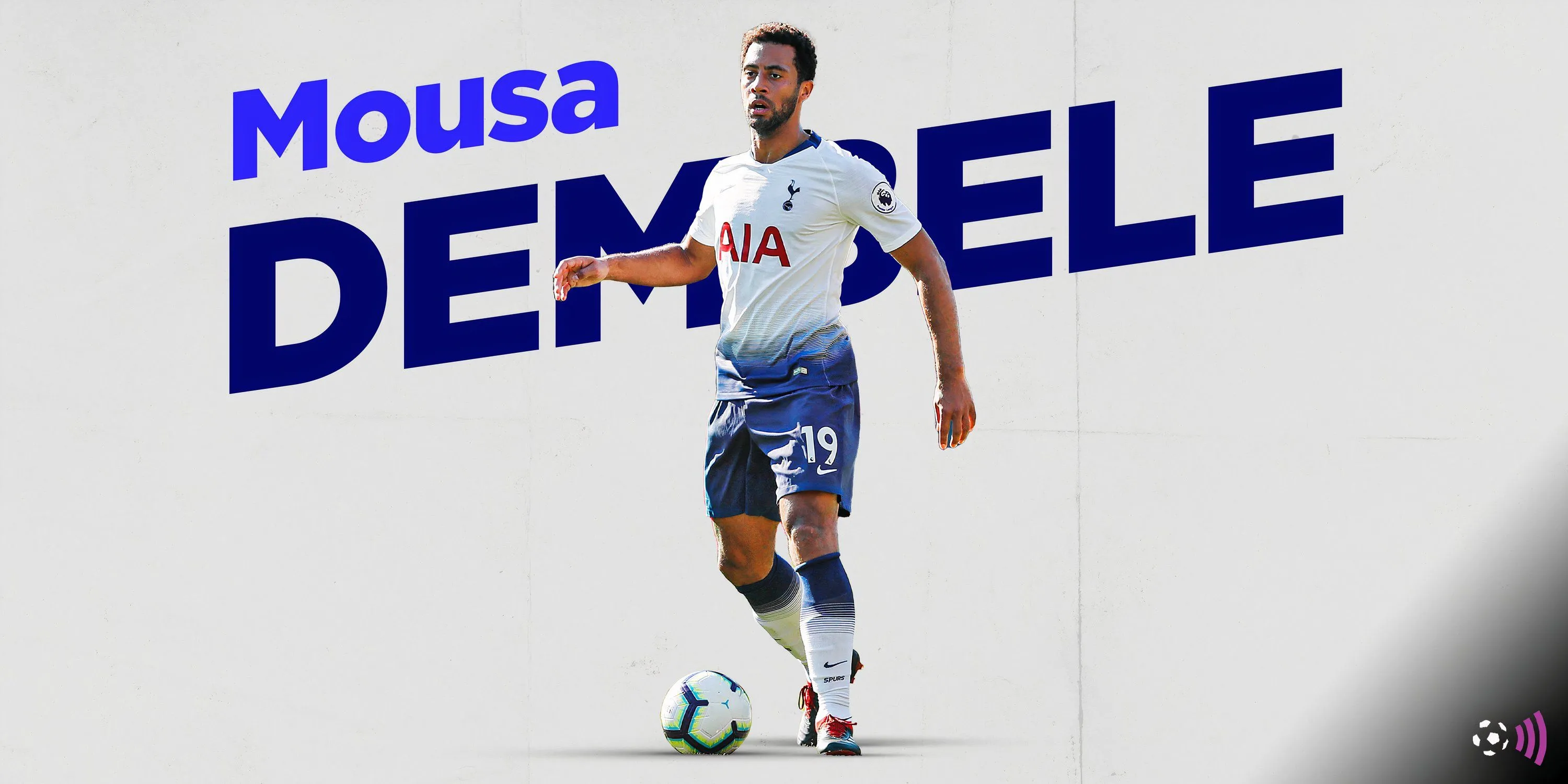 Mousa Dembélé trong màu áo Tottenham, cầu thủ vừa được so sánh với Mohammed Kudus